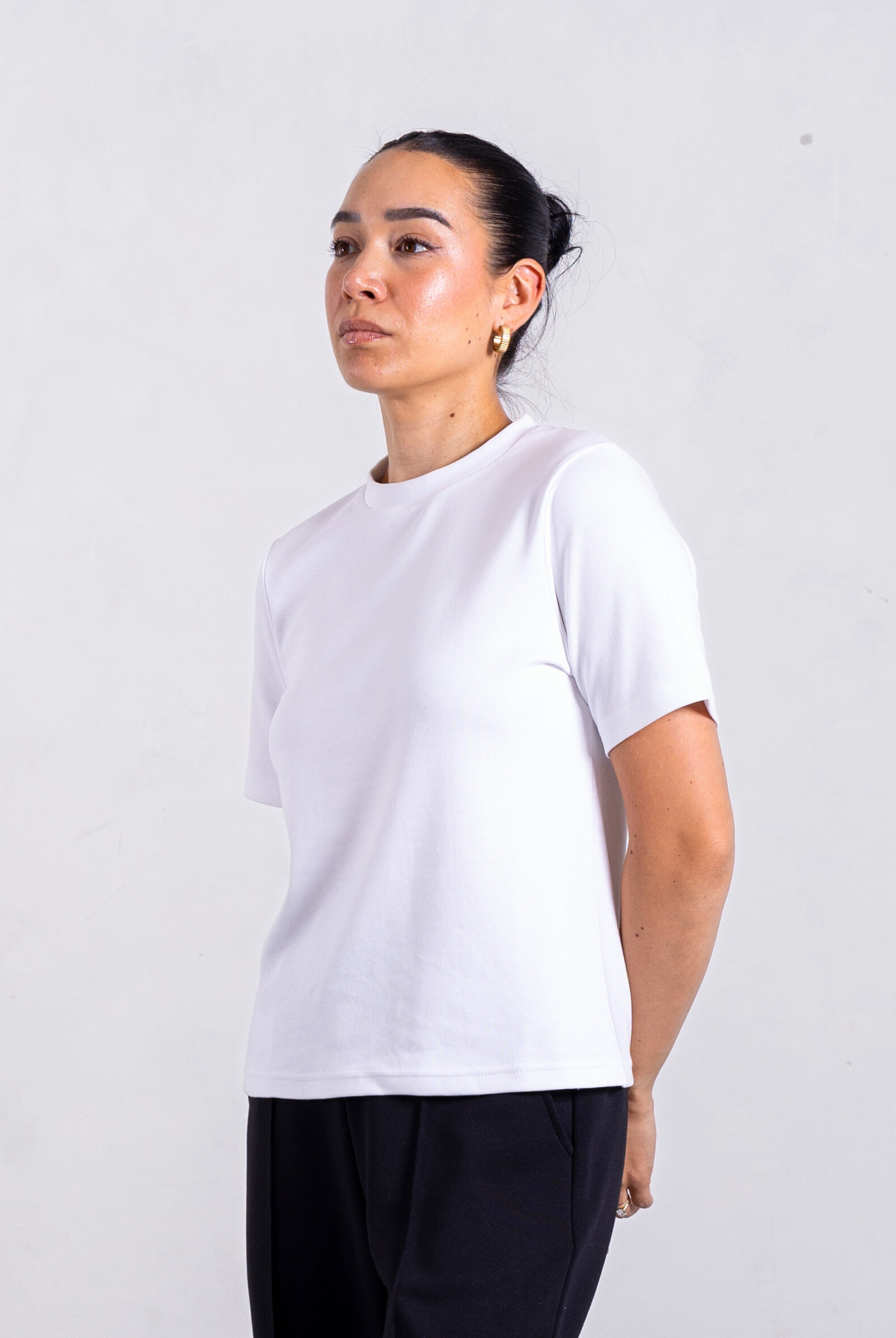 Side, Relaxed Fit T-shirt, White