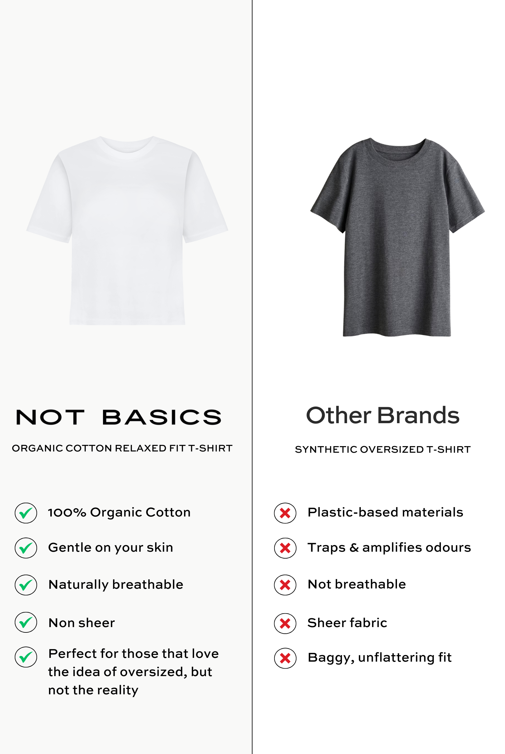 Side by Side, Relaxed Fit T-shirt, White