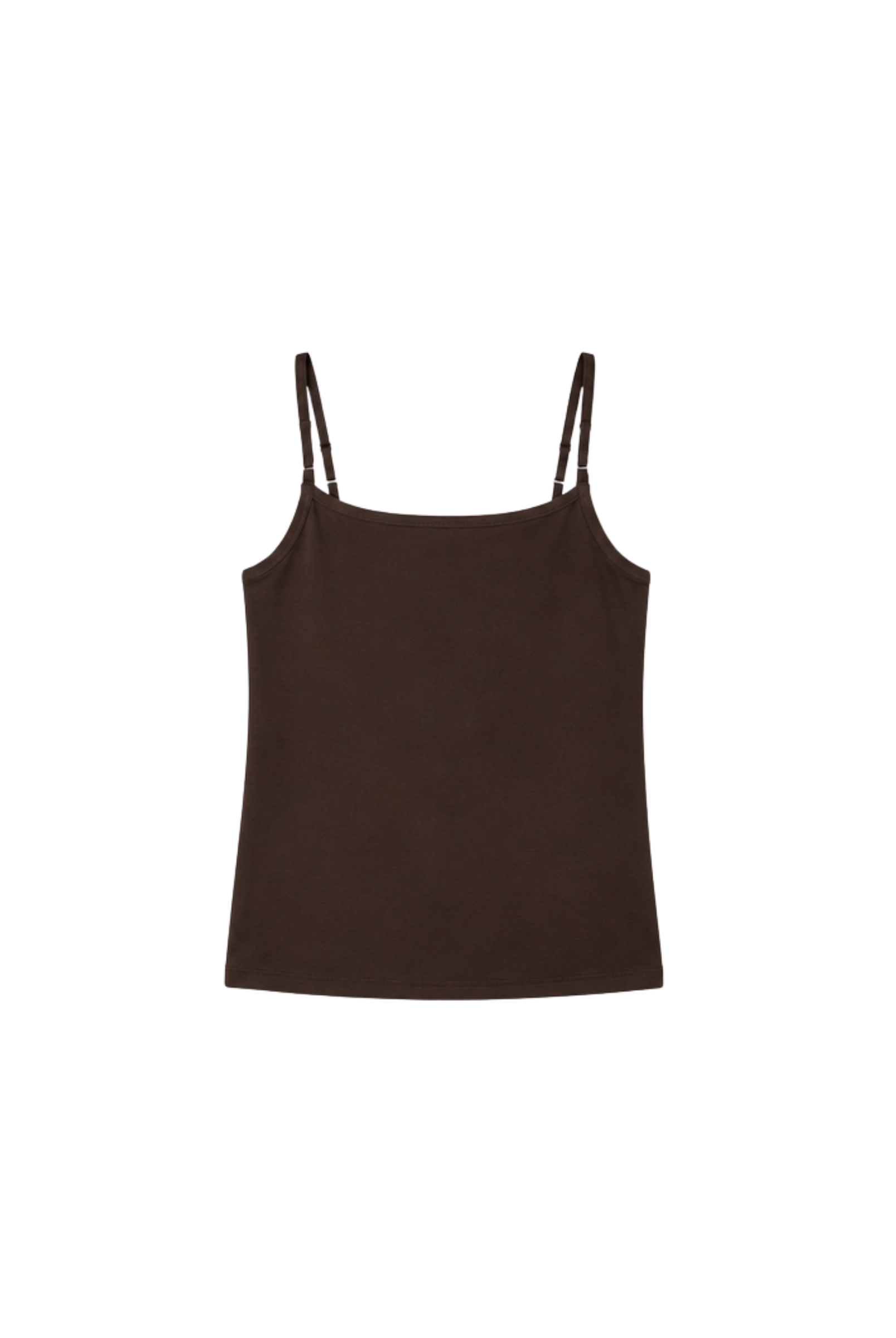 Organic Cotton Cami Top, Brown, cut out