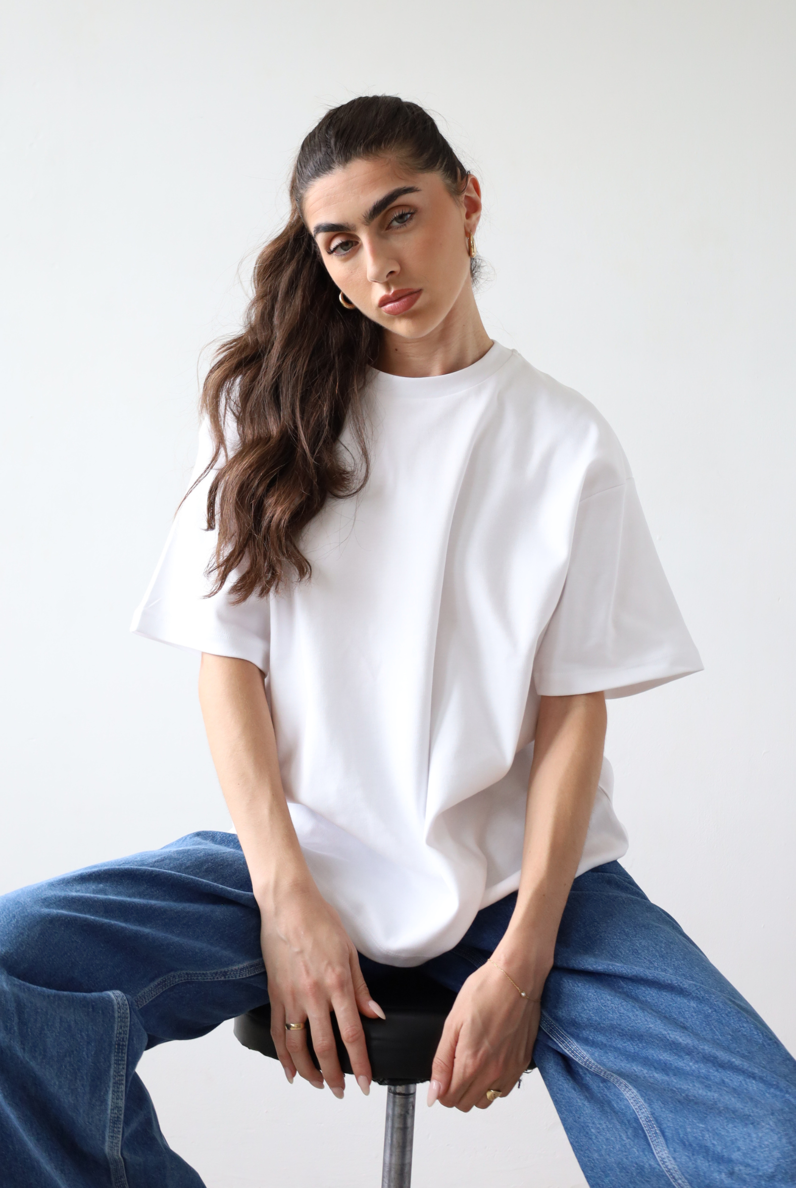 Organic cotton womens oversized t-shirt