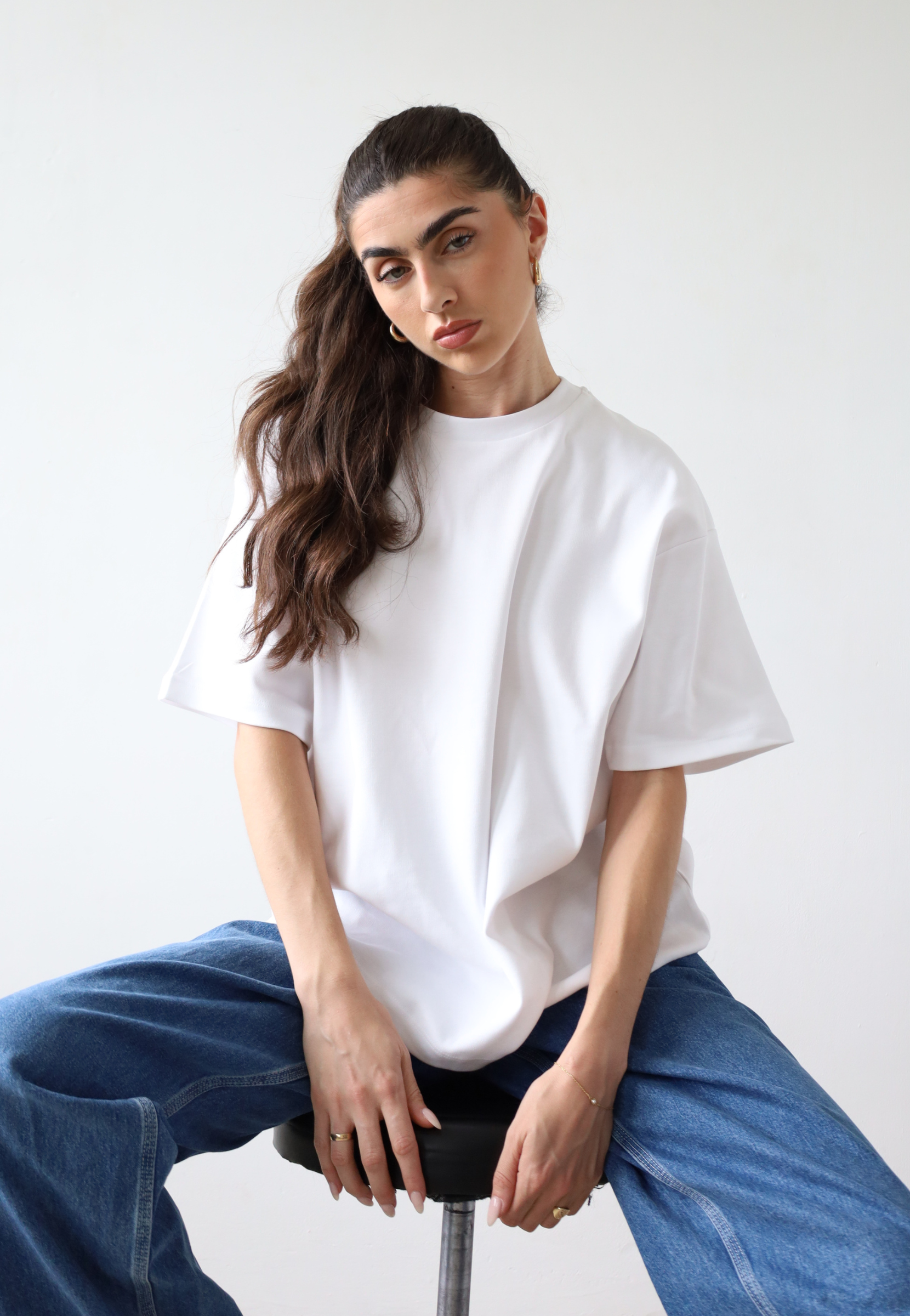 Organic cotton womens oversized t-shirt
