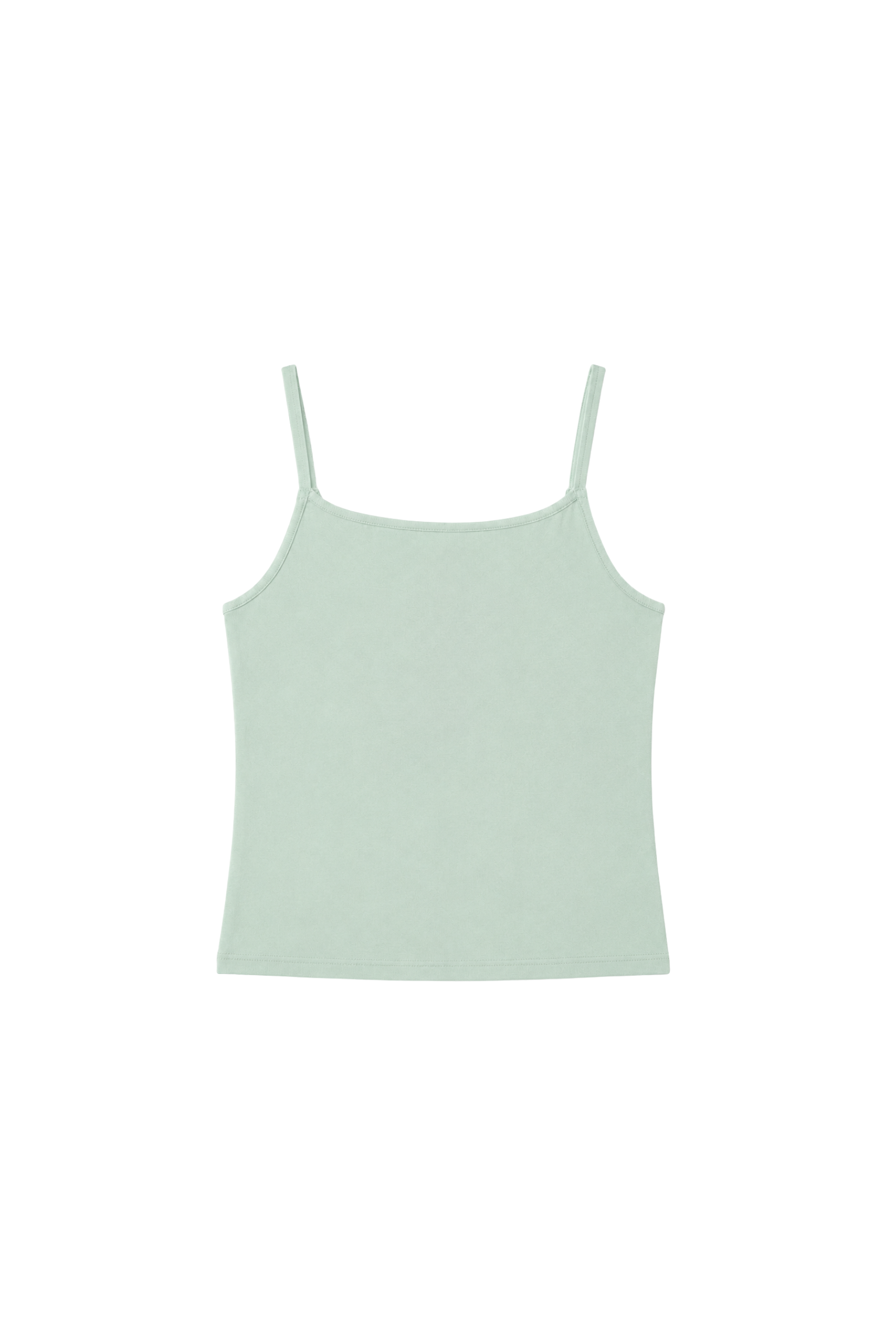 Organic Cotton Cami Top, Green, cut out