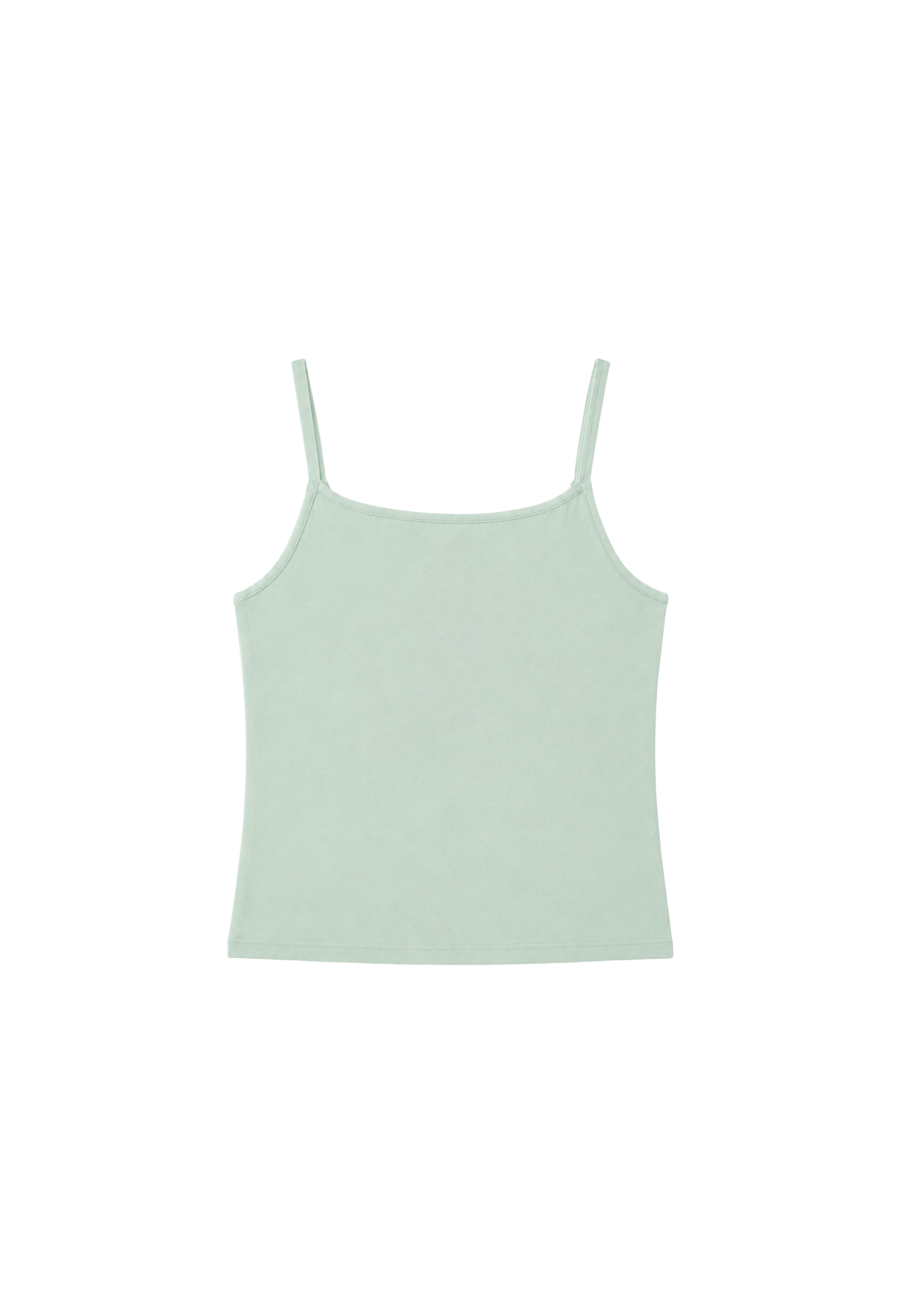 Organic Cotton Cami Top, Green, cut out
