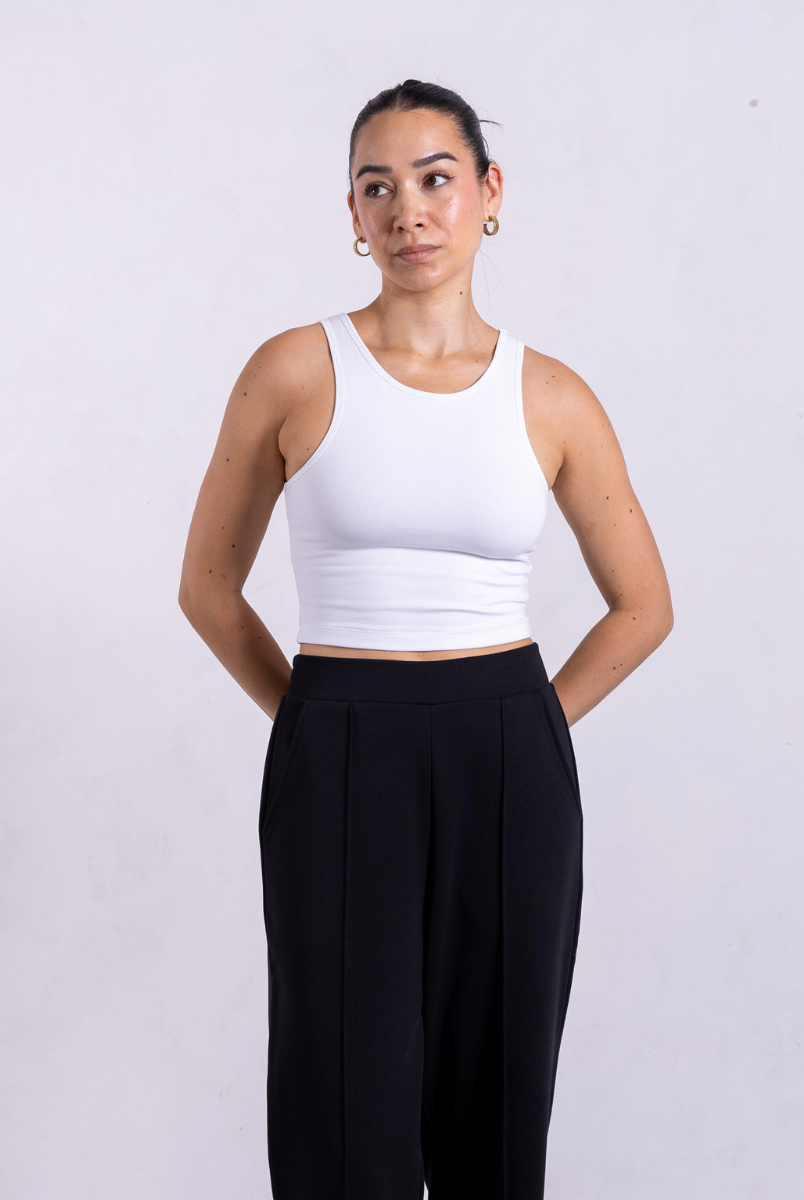 White tank top