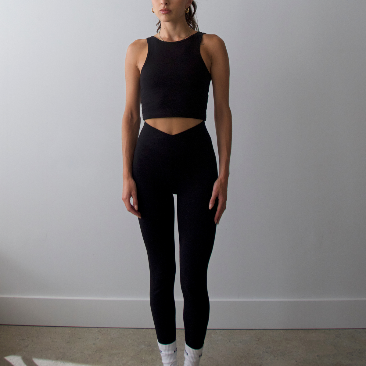 Leila Organic Cotton Leggings Black
