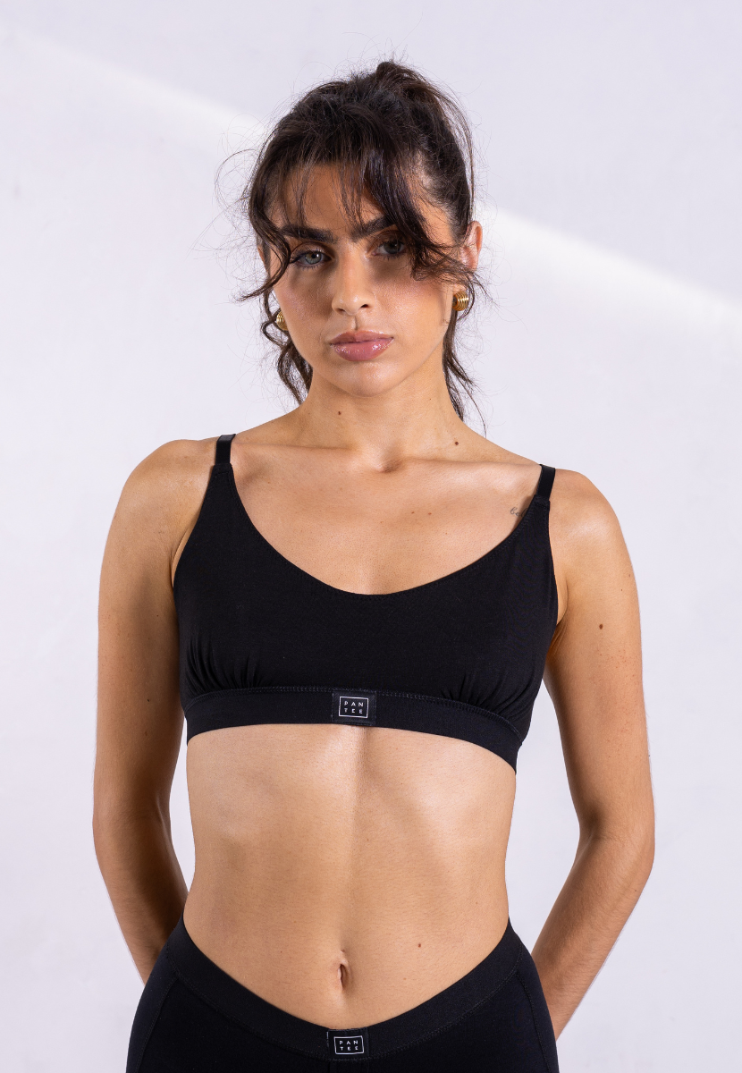 Wireless balconette bra
