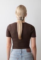 organic cotton t-shirt, hot fudge, back