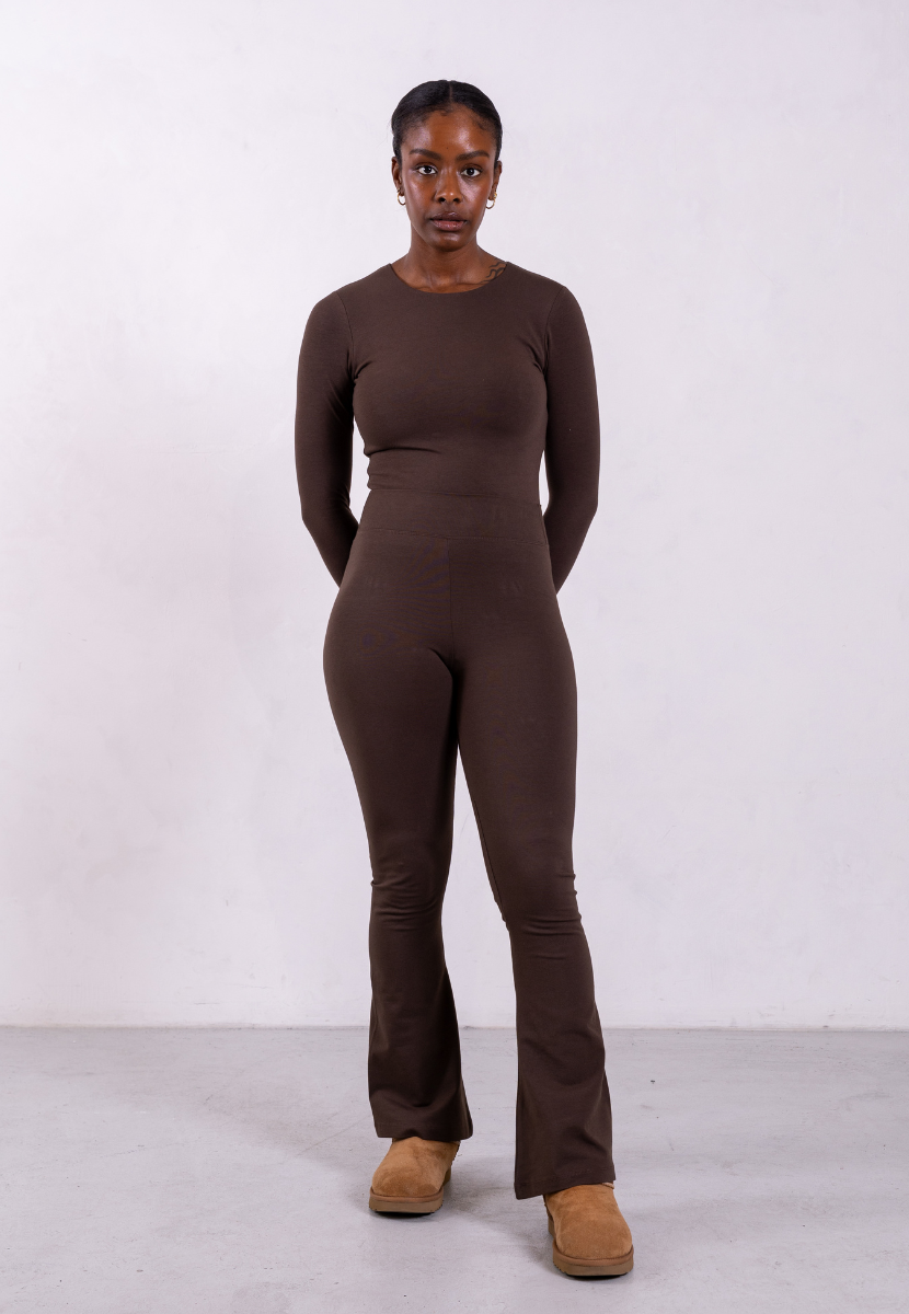 Black Colour Lynn leggings brown leo