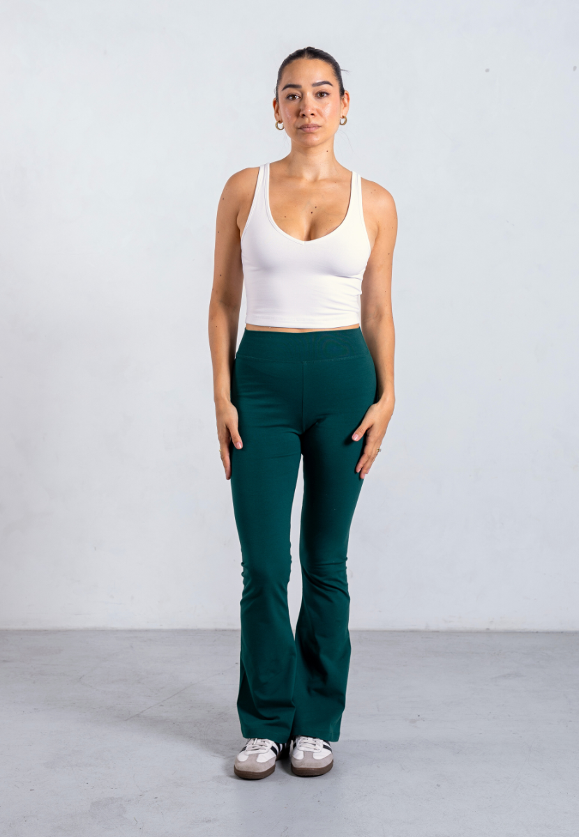 Organic Cotton Leggings -Pine Green main image 0