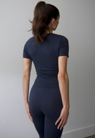 organic cotton leggings, outer space, back