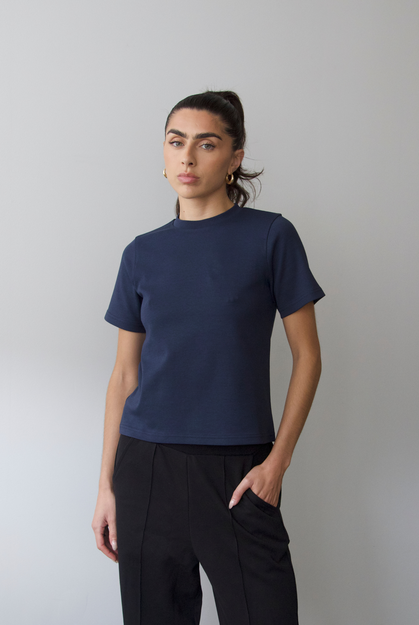 Front, Relaxed Fit T-shirt, Outer Space