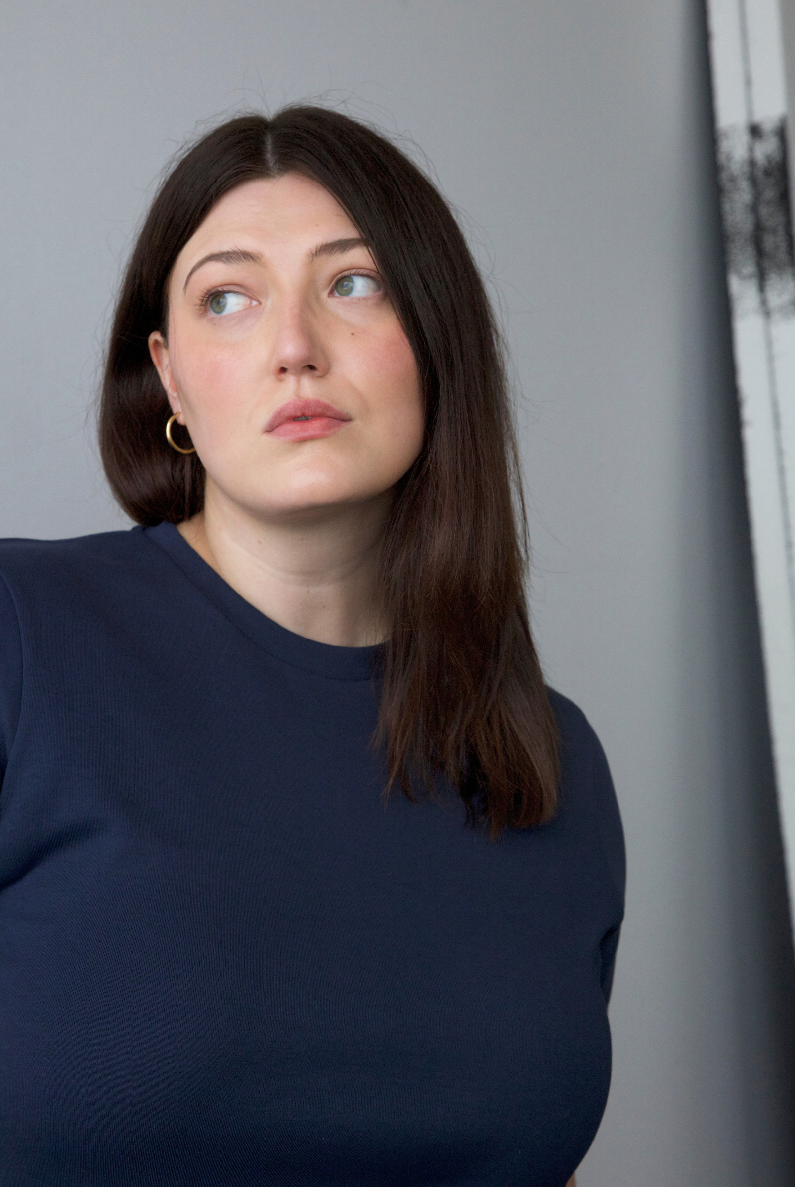 Neckline, Relaxed Fit T-shirt, Outer Space