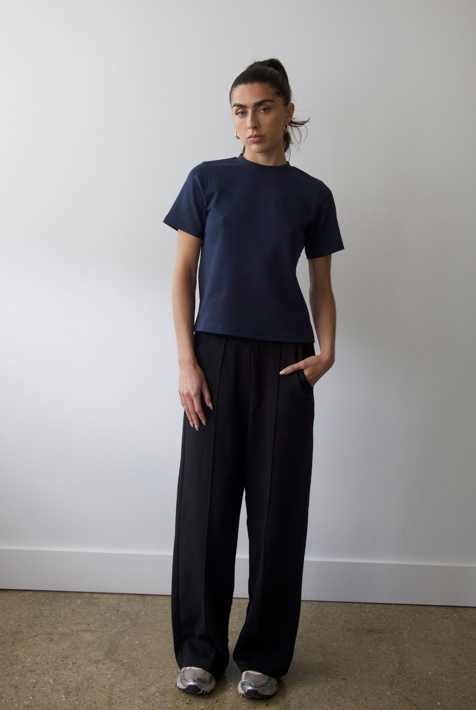 Front, Relaxed Fit T-shirt, Outer Space