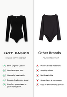 black organic cotton sweetheart bodysuit comparison