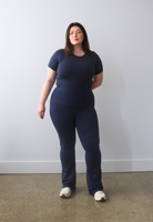 Flared Leggings, Outer Space, front