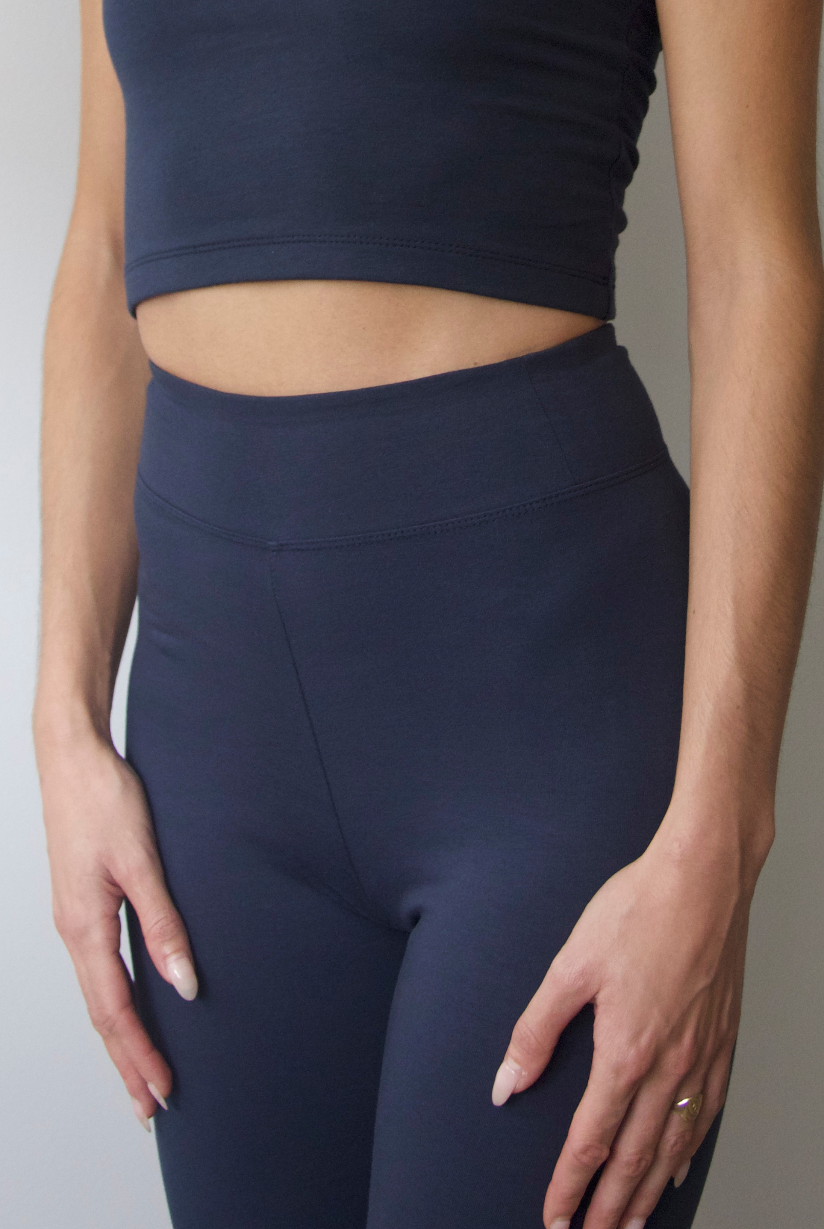 Flared Leggings, Outer Space, Waistband