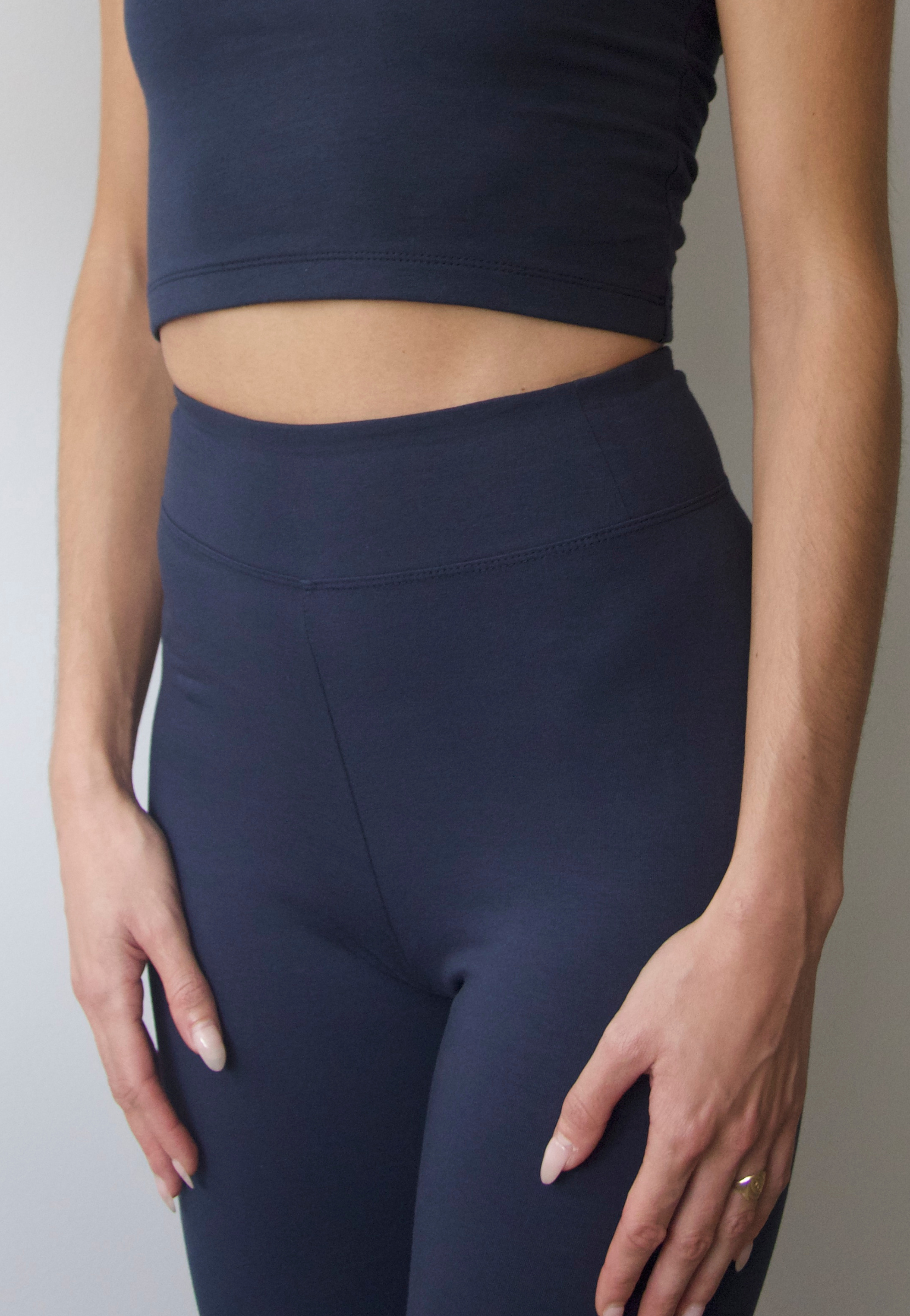 Flared Leggings, Outer Space, Waistband