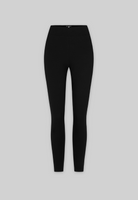 full length black organic cotton leggings