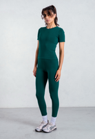 green organic cotton leggings