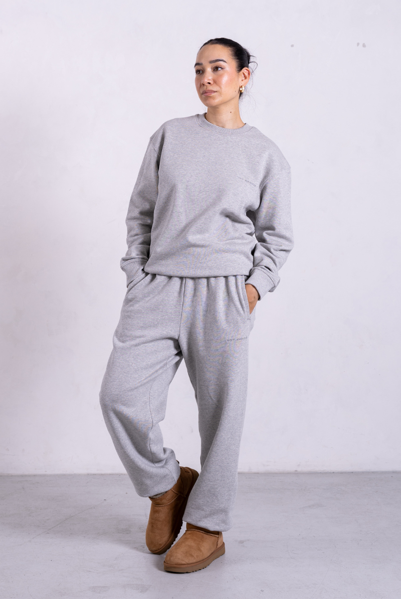 light grey marl sweatpants