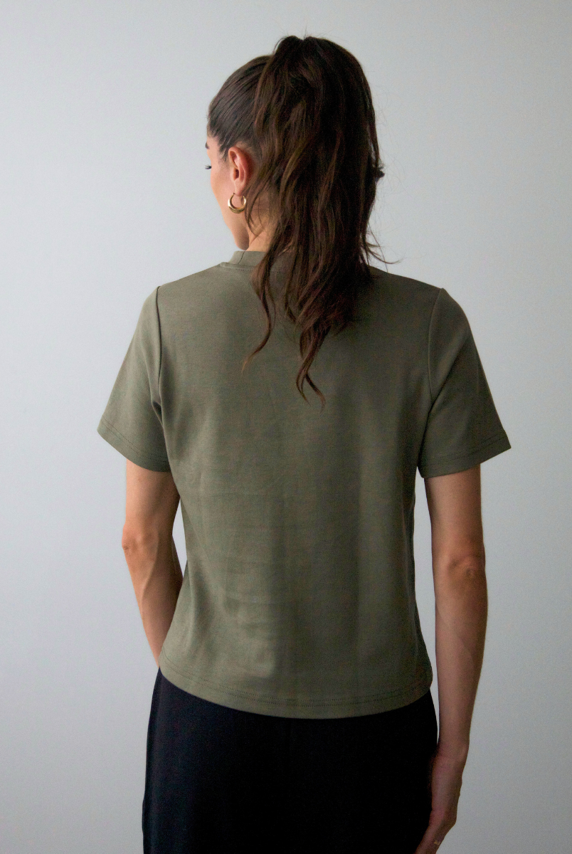 Back, Relaxed Fit T-shirt, Burnt Olive