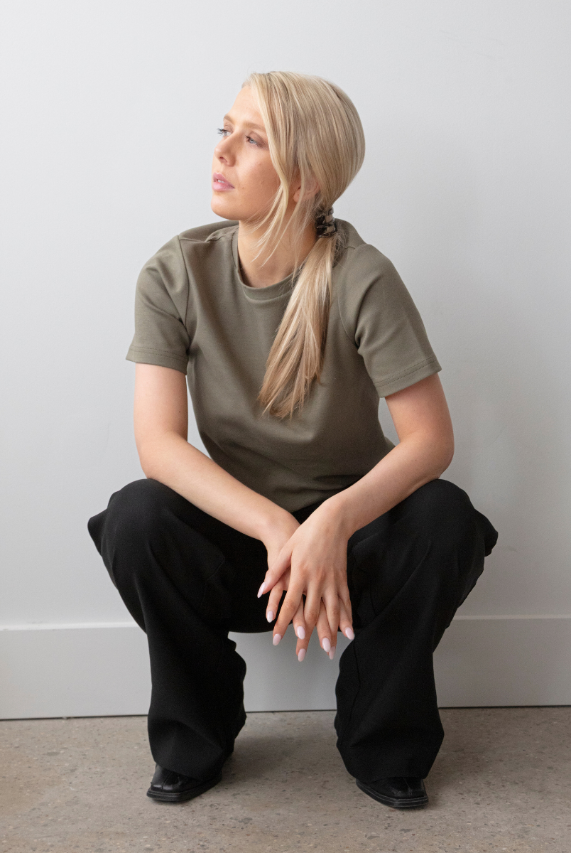 Front, Relaxed Fit T-shirt, Burnt Olive