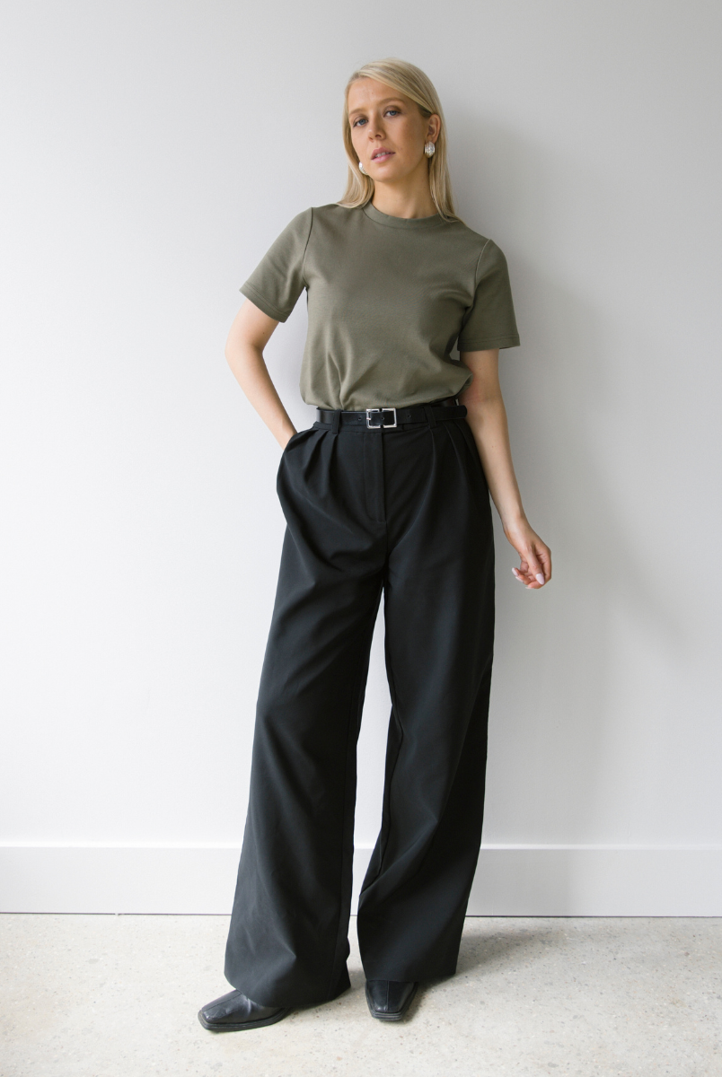 Front, Relaxed Fit T-shirt, Burnt Olive