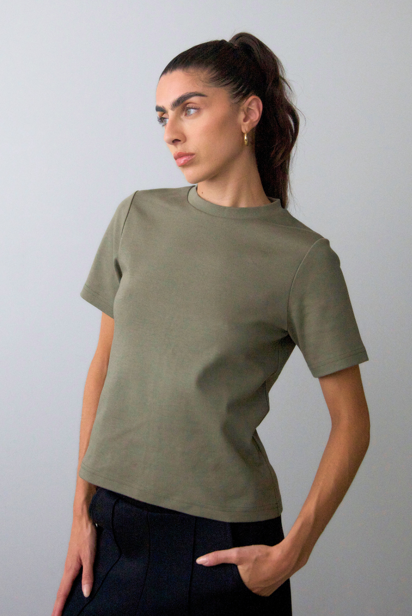 Front, Relaxed Fit T-shirt, Burnt Olive