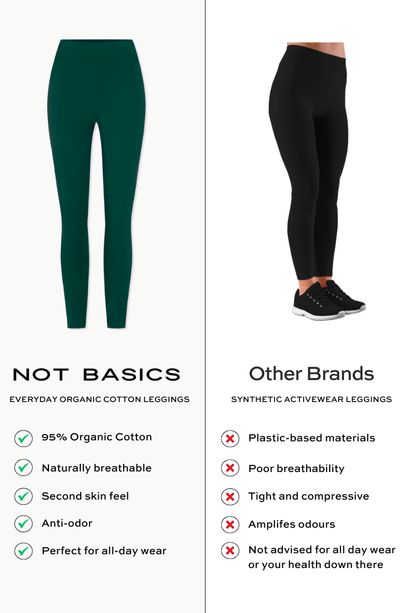 green organic cotton leggings comparison