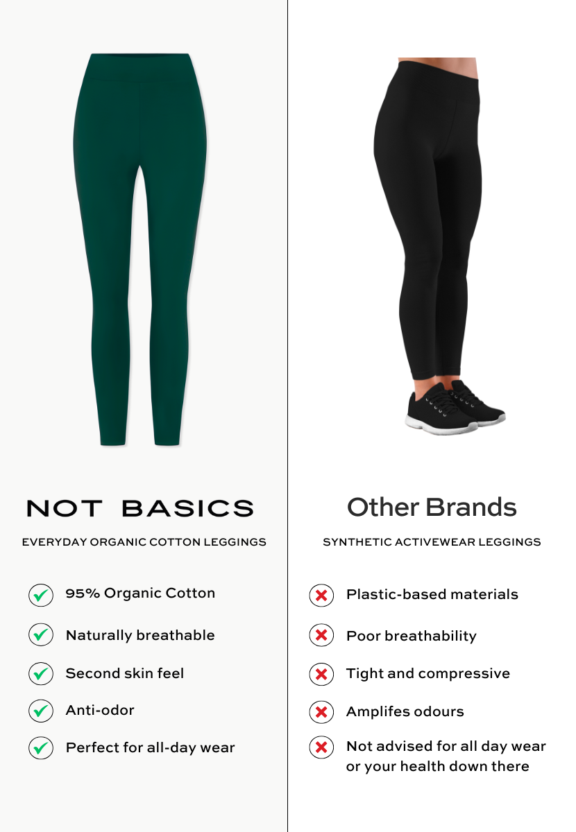 green organic cotton leggings comparison