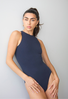 High Neck sleeveless bodysuit, Outer Space, Front