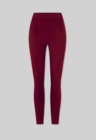 full length red organic cotton leggings