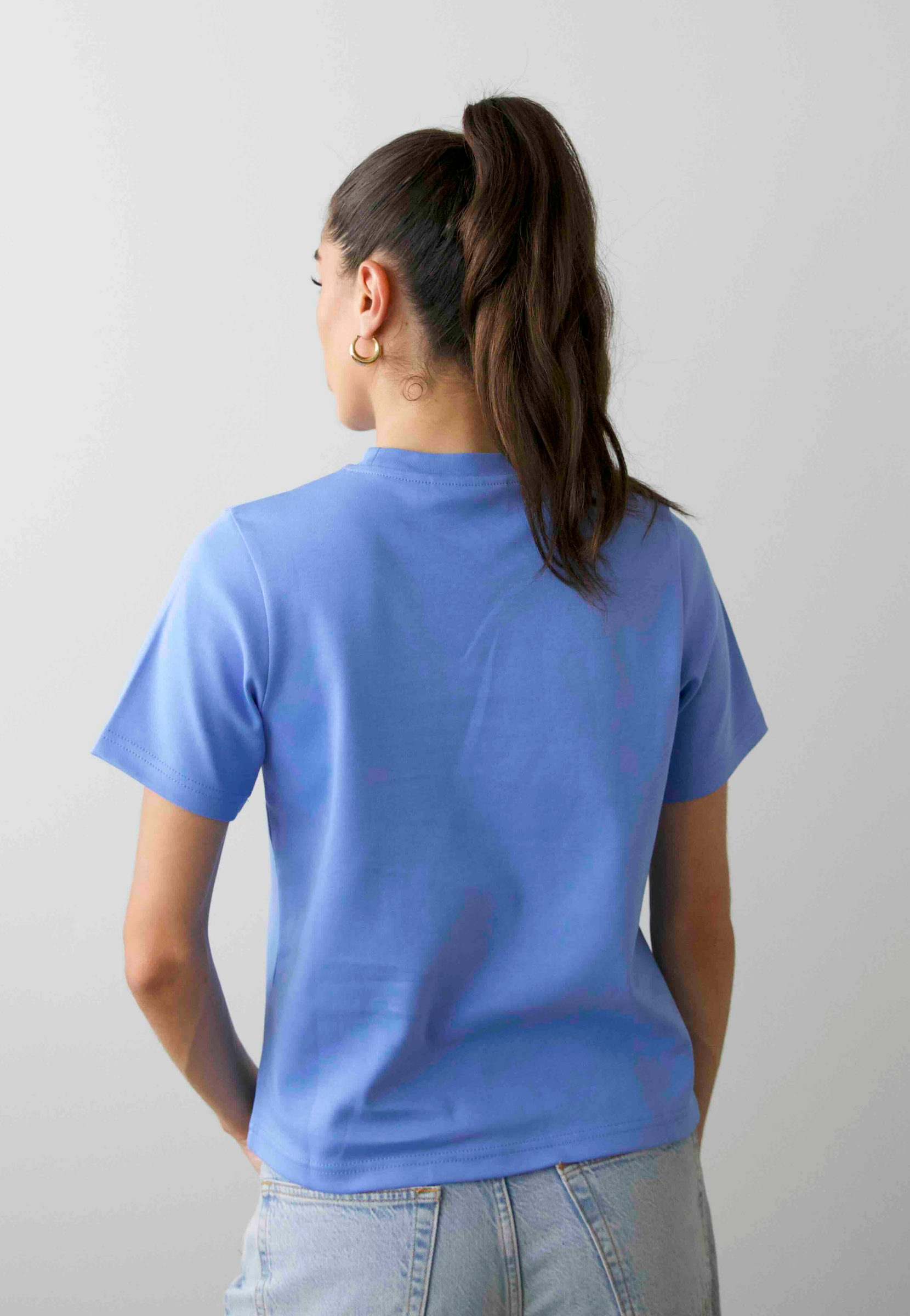 Back, Relaxed fit T-shirt, Cornflower Blue