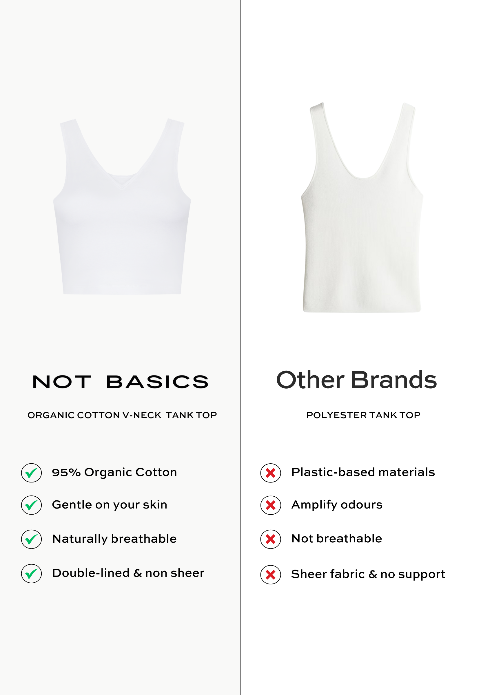 Side by Side, V-neck Crop Tank, White 