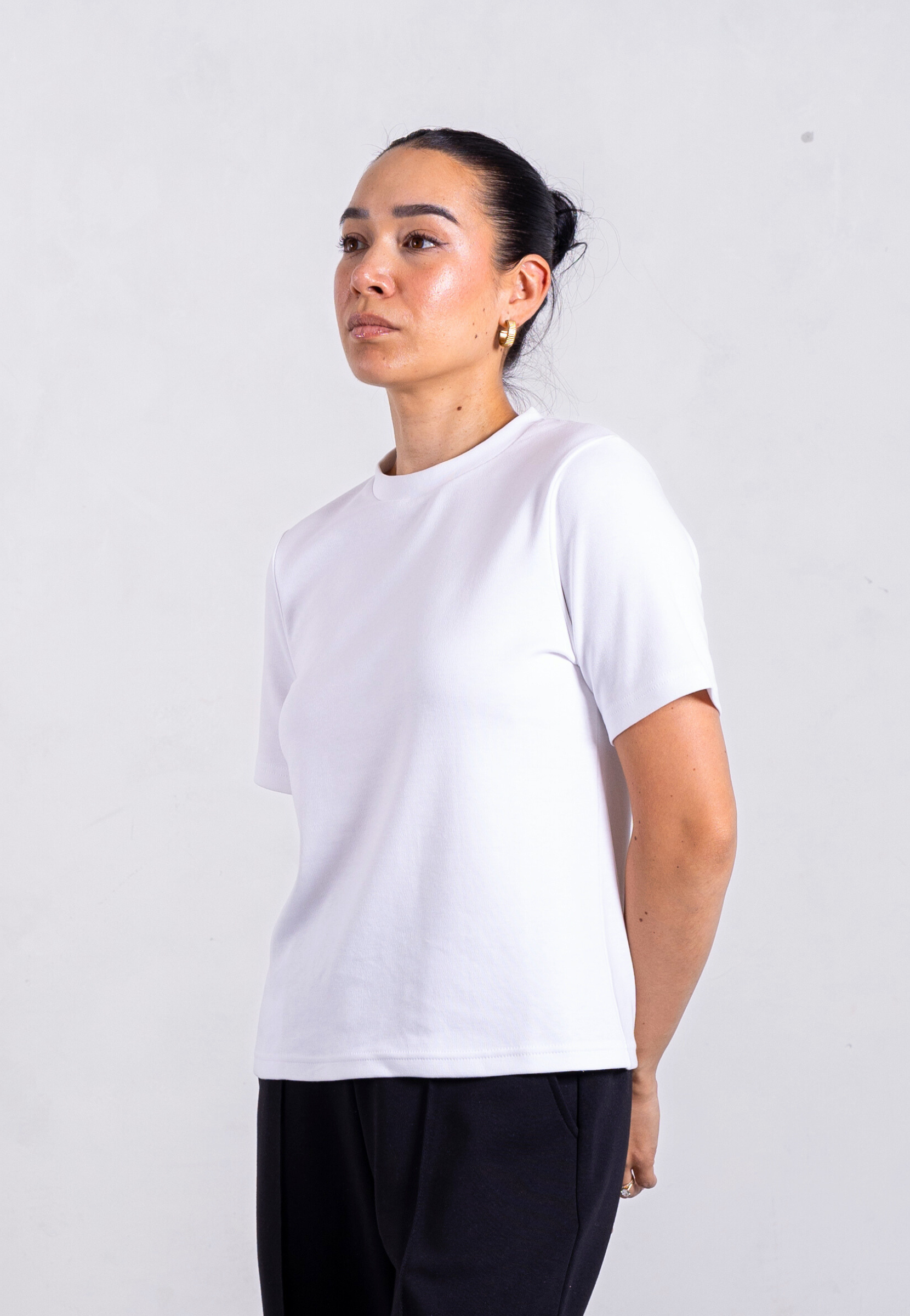 Side, Relaxed Fit T-shirt, White