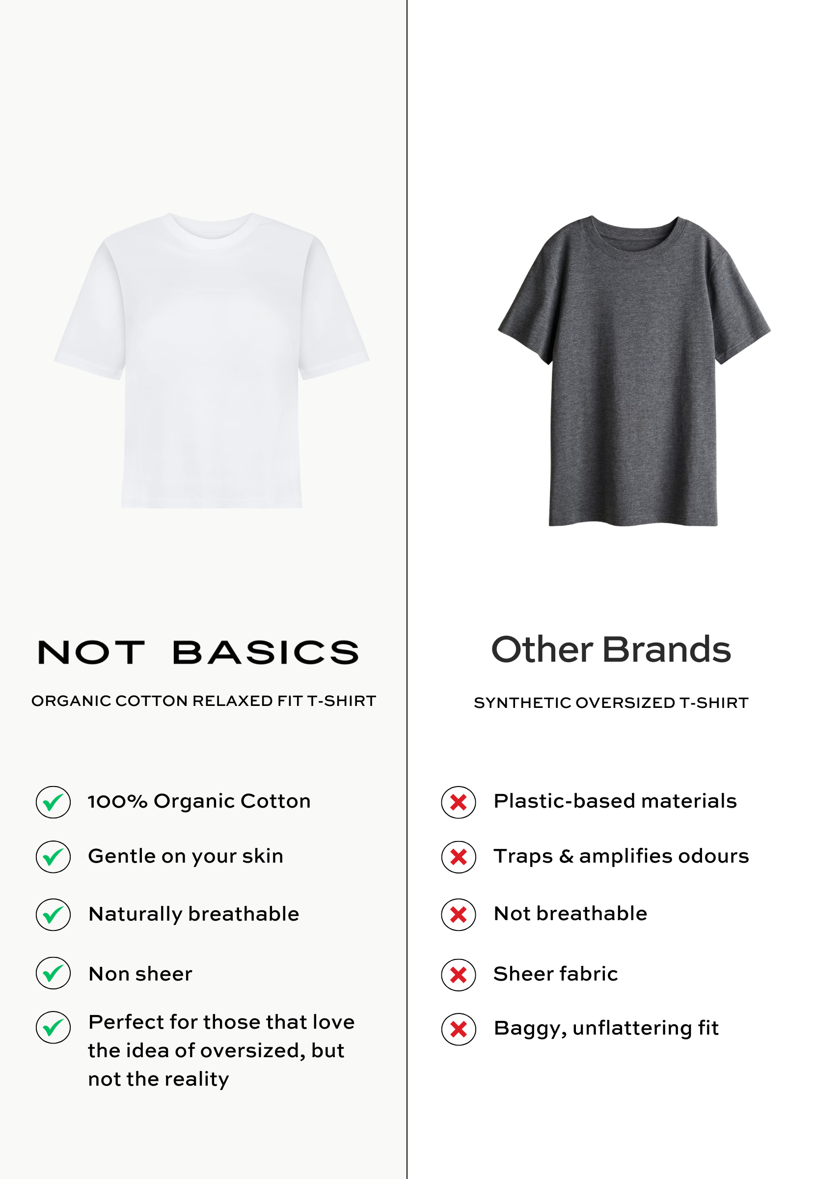 Side by Side, Relaxed Fit T-shirt, White