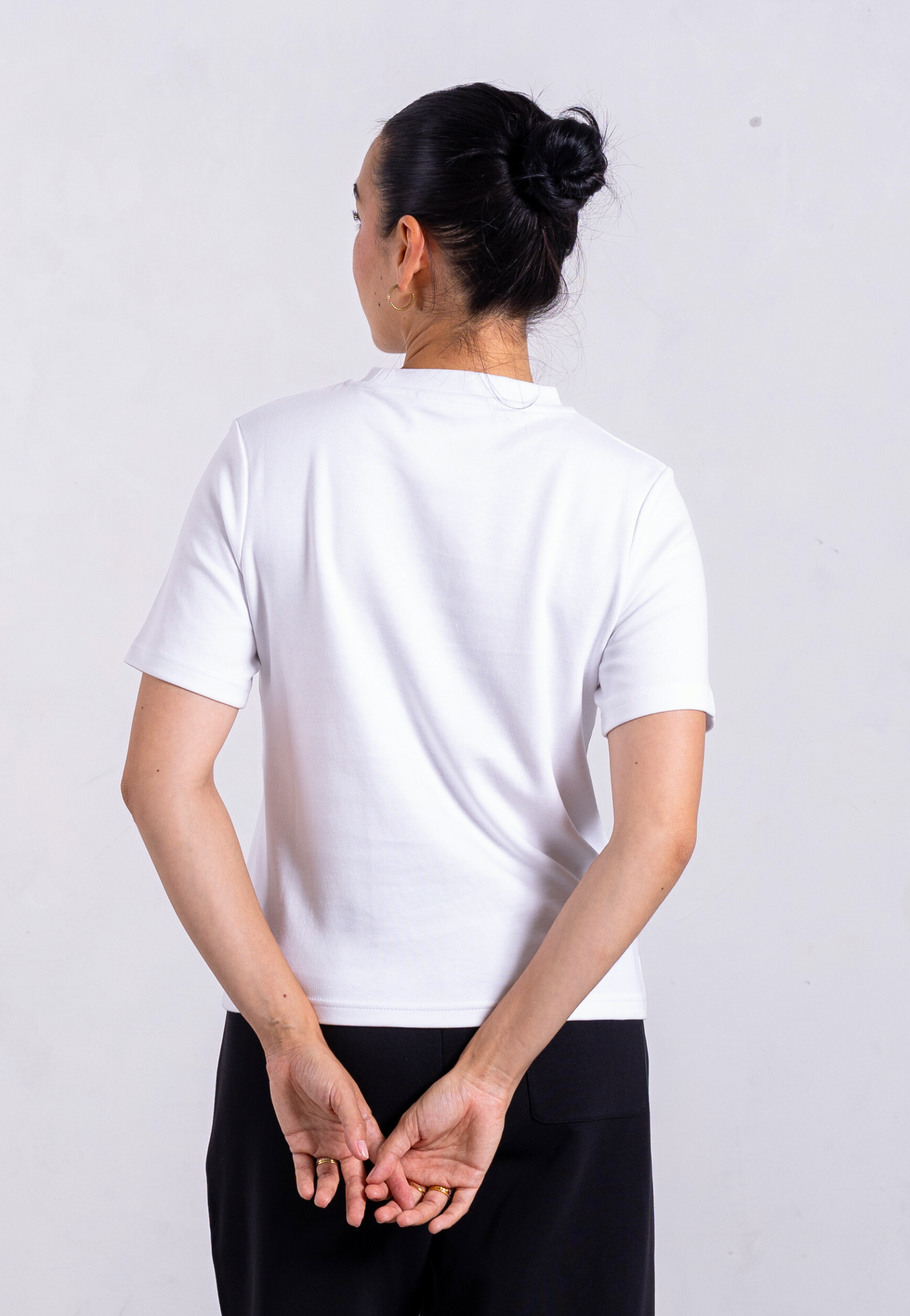 Back, Relaxed Fit T-shirt, White