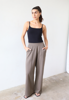 Organic Cotton Cami Top, Black, front