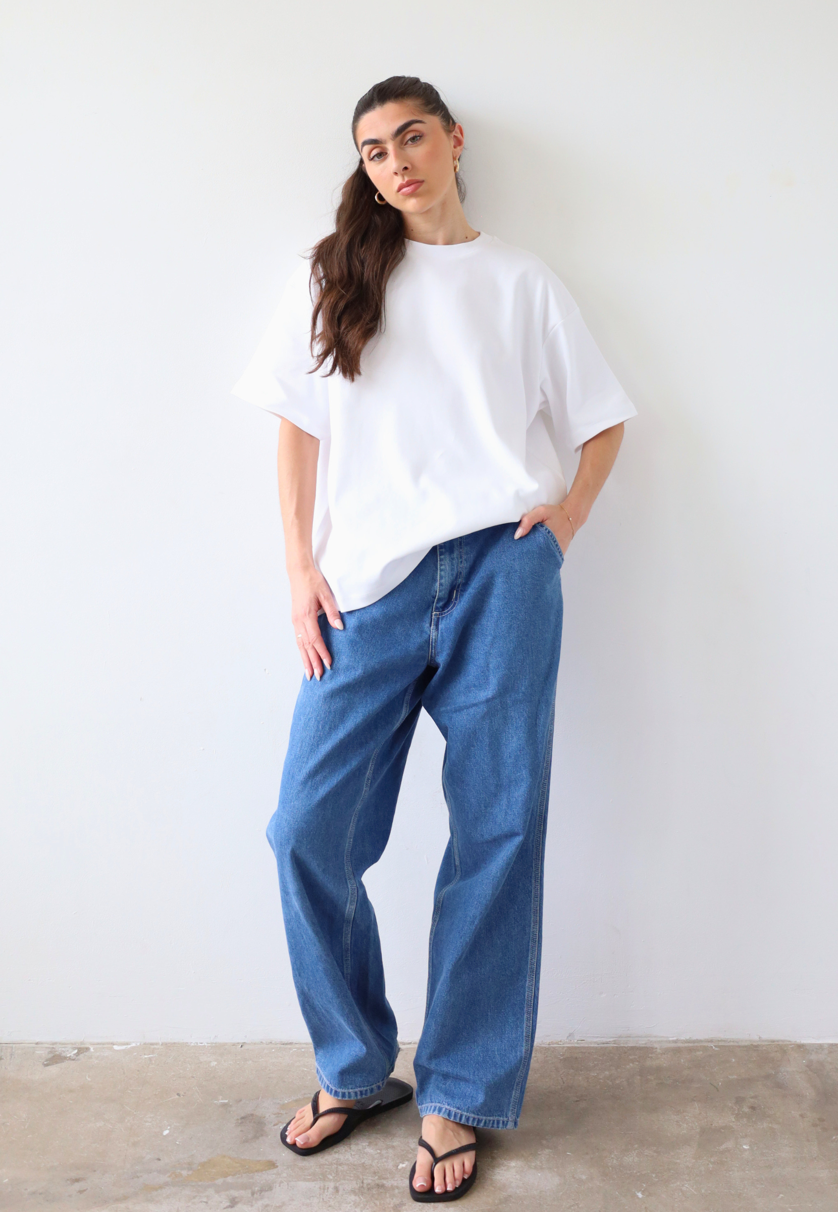 Organic cotton womens oversized t-shirt