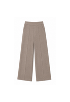 Womens wide Leg Trousers, Light Brown, Cut Out