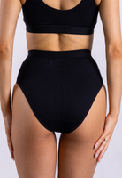 High-waisted briefs black