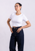 Cropped t-shirt white