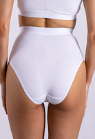 White high waisted briefs