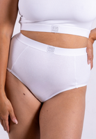 High waisted briefs white