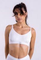 Wireless balconette bra