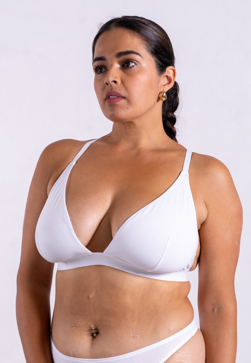 Wireless triangle bra