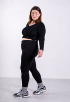 black organic cotton leggings