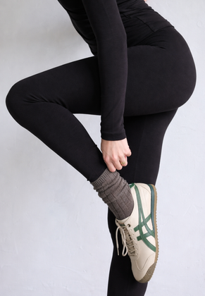 Organic Cotton Leggings, Black