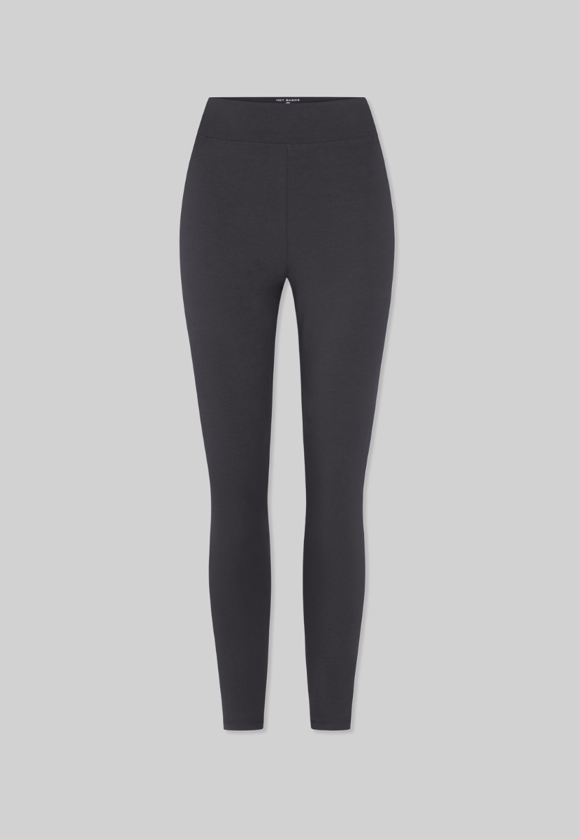 full length grey organic cotton leggings