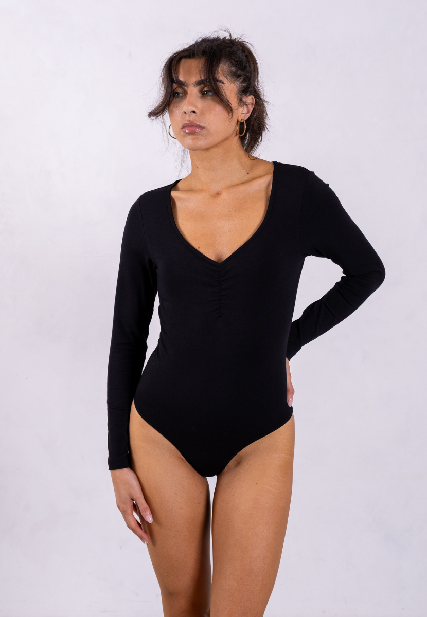 Black full sleeve bodysuit shop